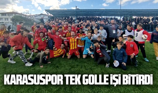 Karasuspor tek golle işi bitirdi