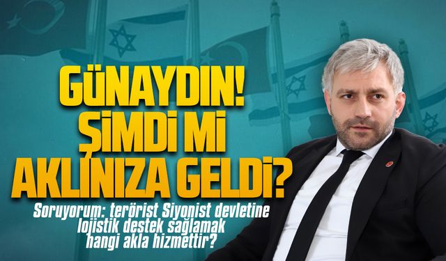 Terörist Siyonist devletine lojistik destek sağlamak hangi akla hizmettir?