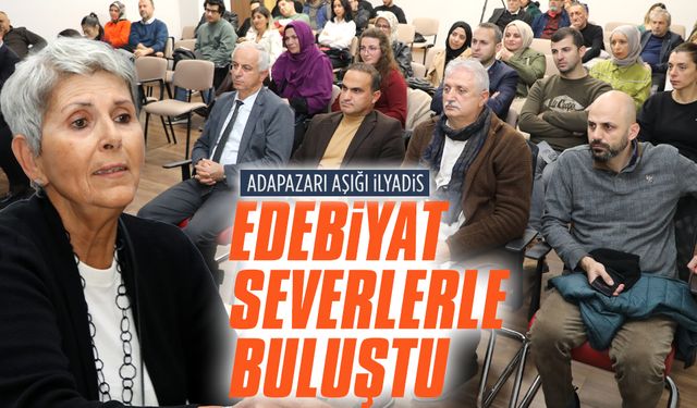 Adapazarı aşığı İlyadis, edebiyat severlerle buluştu