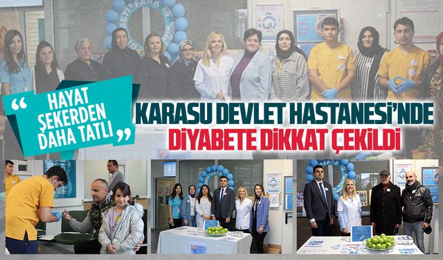 Karasu Devlet Hastanesi’nde diyabete dikkat çekildi