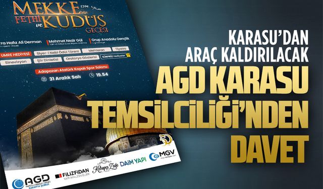 AGD Karasu’dan Mekke’nin Fethi programına davet