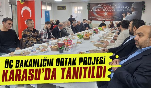 Üç bakanlığın ortak projesi Karasu’da tanıtıldı