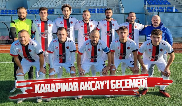 Karapınar Akçay’ı geçemedi