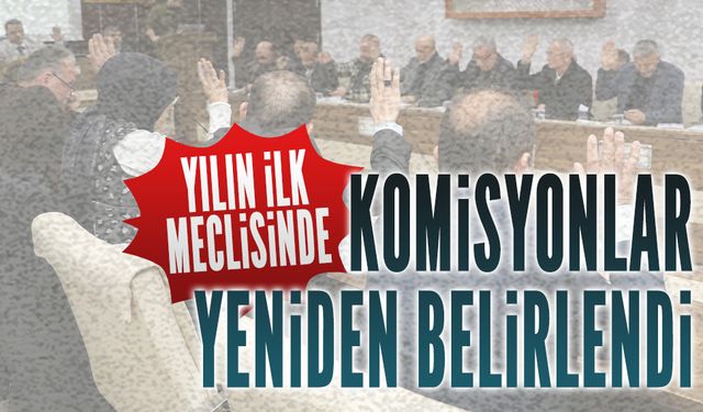 Yılın ilk meclisinde komisyonlar yeniden belirlendi