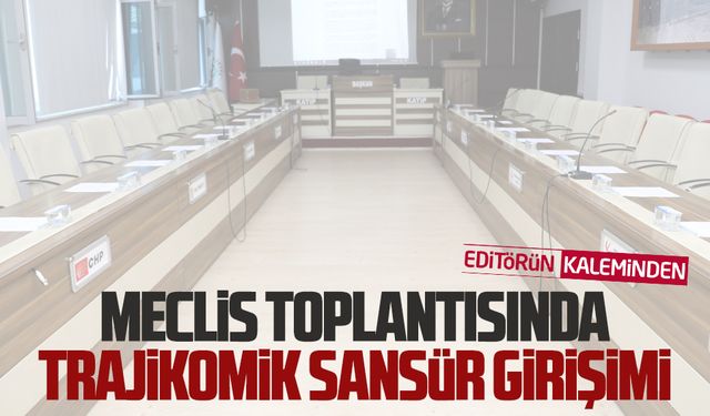 Meclis toplantısında basına müdahale