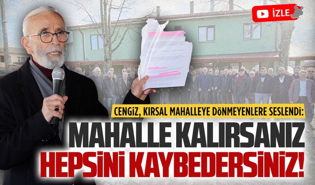Muhtarlar ve köy halkı bu dilekçelerin altına imza atmalı