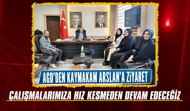 Anadolu Gençlik Derneği Karasu’dan, Kaymakam Arslan’a ziyaret