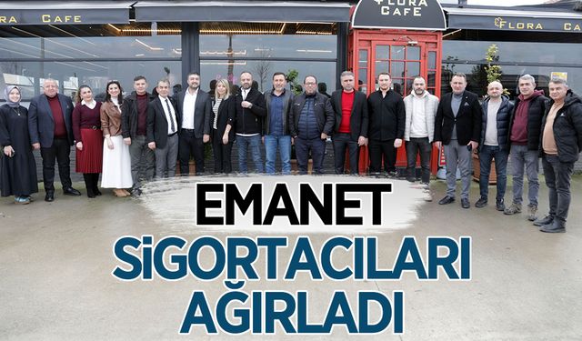 Hasan Emanet, sigortacıları ağırladı