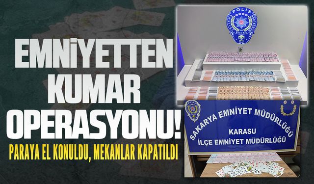 Emniyetten kumar operasyonu