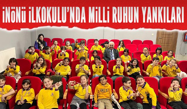 İnönü İlkokulu öğrencilerinden İstiklal Marşı’na anlamlı kutlama