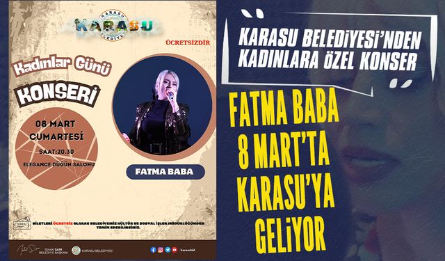 Karasu Belediyesi’nden kadınlara özel konser
