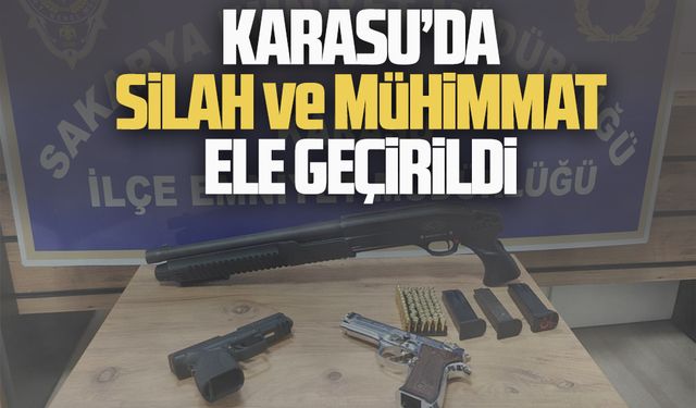 Karasu'da ruhsatsız silah operasyonu: Bir kişi gözaltına alındı