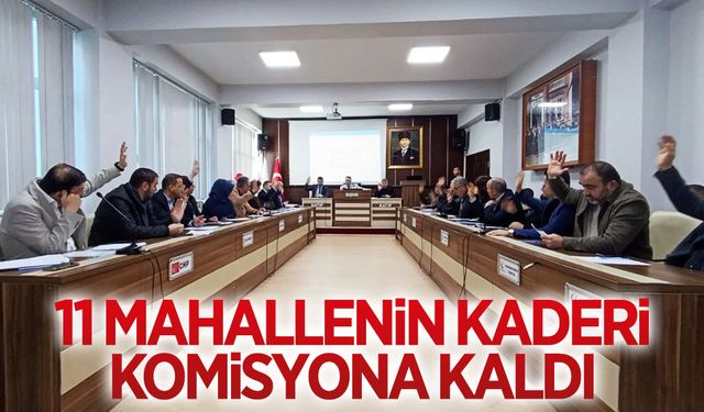 11 mahallenin kırsala geçiş talebi komisyona havale edildi