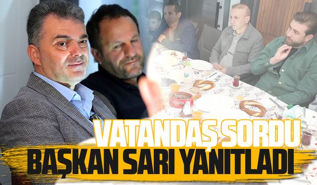 Vatandaş sordu, Başkan İshak Sarı yanıtladı