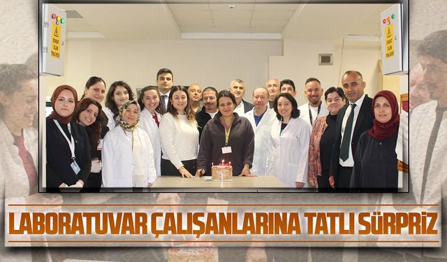 Karasu Devlet Hastanesi’nde laborantlara anlamlı kutlama