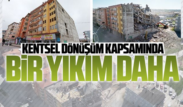 Kentsel dönüşüm kapsamında Karasu’da bir yıkım daha