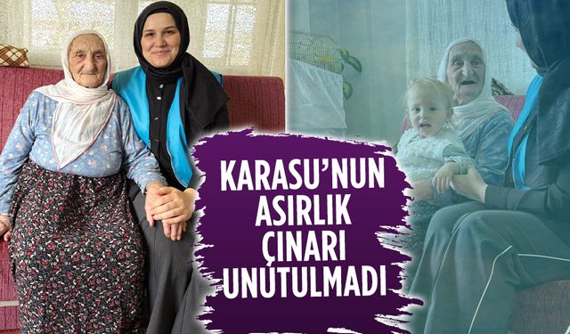 Karasulu 105 yaşındaki Afitap Nine’ye vefa ziyareti