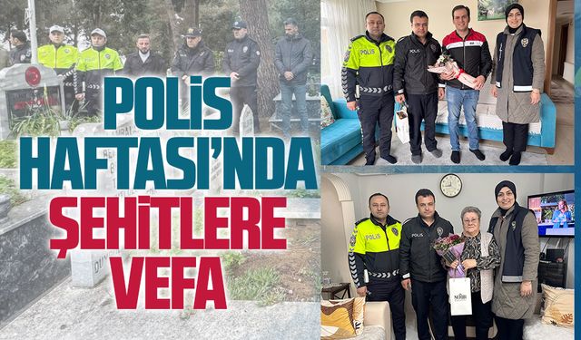Polis Haftası’nda şehitlere vefa