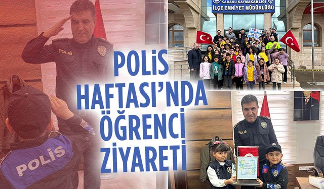 Karasu’da Polis Haftası’na özel öğrenci ziyareti