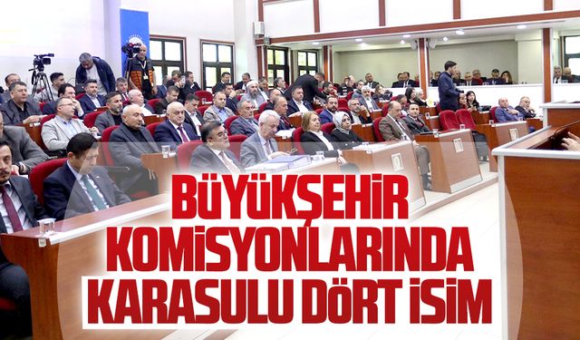 Büyükşehir komisyonlarında Karasulu dört isim