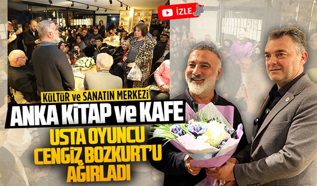 Anka Kitap ve Kafe, usta oyuncu Cengiz Bozkurt'u ağırladı