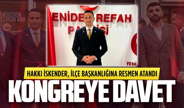 Hakkı İskender, ilçe başkanlığına resmen atandı