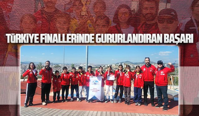 Karasu FSM Ortaokulu’ndan oryantiring takımı Türkiye finallerinden dereceyle döndü