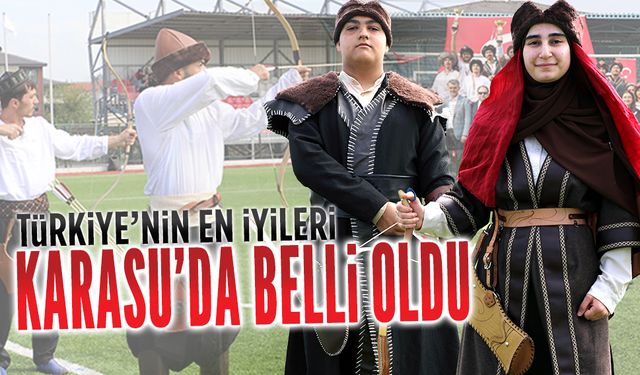 Geleneksel okçulukta Türkiye'nin en iyileri Karasu'da belli oldu