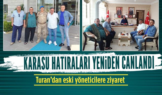 Ortaköy Muhtarı Turan’dan eski yöneticilere ziyaret
