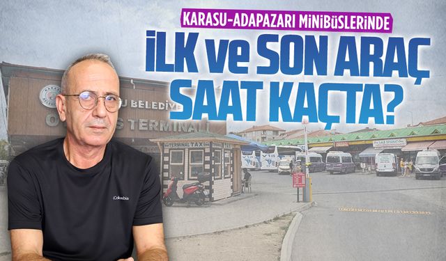 Karasu-Adapazarı minibüslerinin hareket saatleri