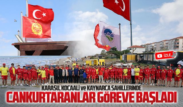 Karasu sahilinde cankurtaranlar göreve başladı
