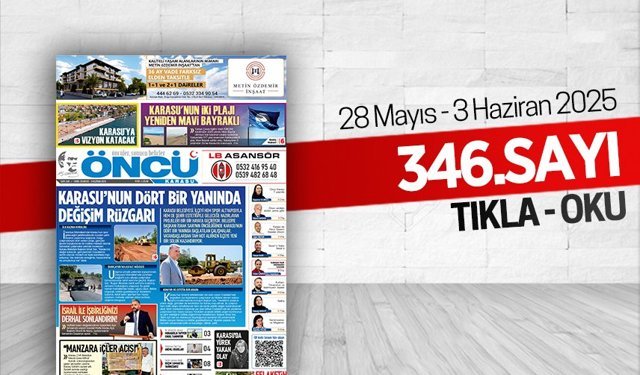 Öncü Karasu Gazetesi 346.sayı