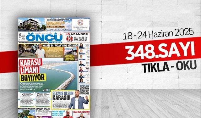 Öncü Karasu Gazetesi 348.sayı