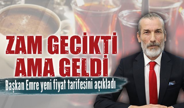 Karasu’da çay ve kahveye yeni fiyat
