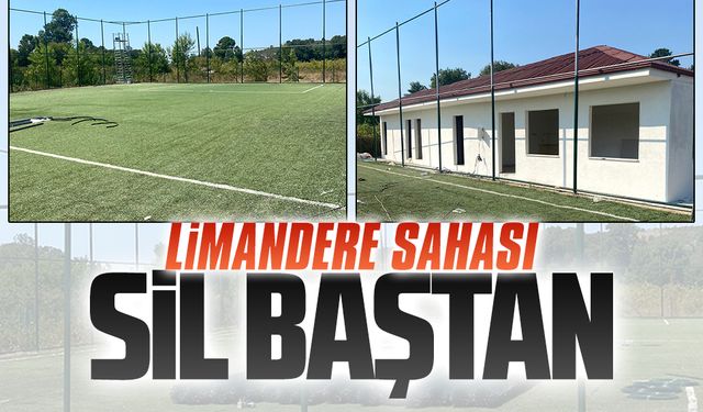 Limandere sahasında hummalı çalışma
