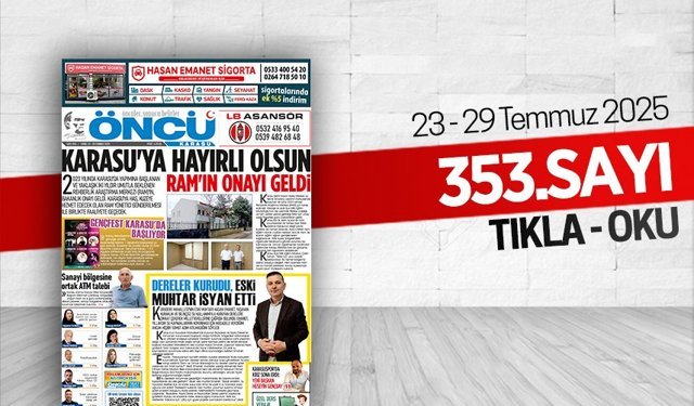 Öncü Karasu Gazetesi 353.sayı