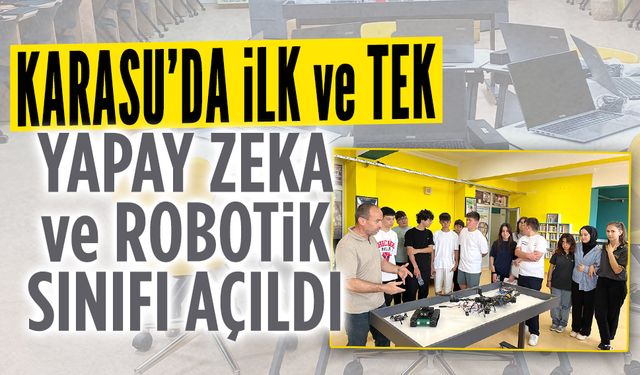 Abanoz Lisesi’nde Yapay Zeka ve Robotik Sınıfı açıldı