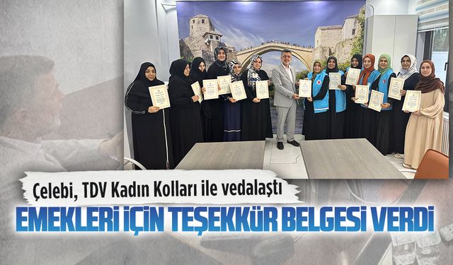 TDV Kadın Kollarından, Müftü Çelebi’ye veda ziyareti