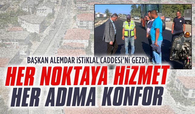 Başkan Yusuf Alemdar İstiklal Caddesi’ni gezdi