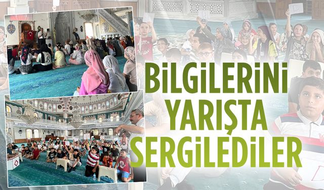 Yaz Kur’an Kursu öğrencilerinden dönem sonu yarışması