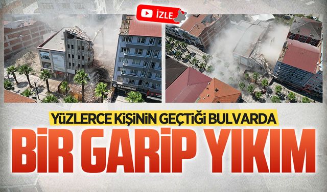 Karasu’nun merkezindeki yıkım, yürekleri ağızlara getirdi