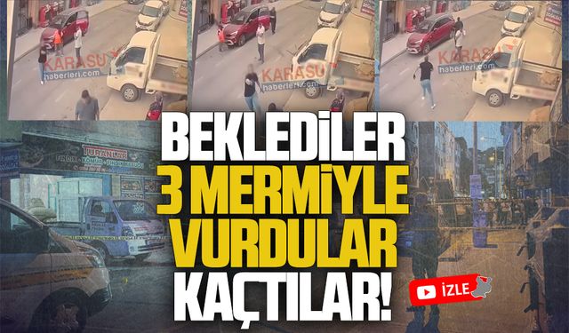 Karasu’da silahlı saldırı! Beklediler, 3 mermiyle vurdular ve kaçtılar