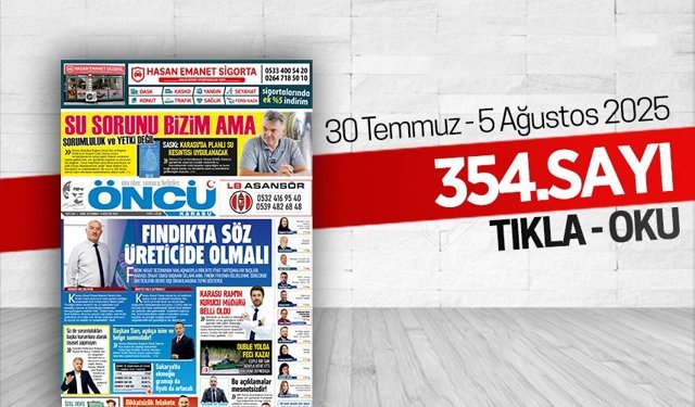 Öncü Karasu Gazetesi 354.sayı