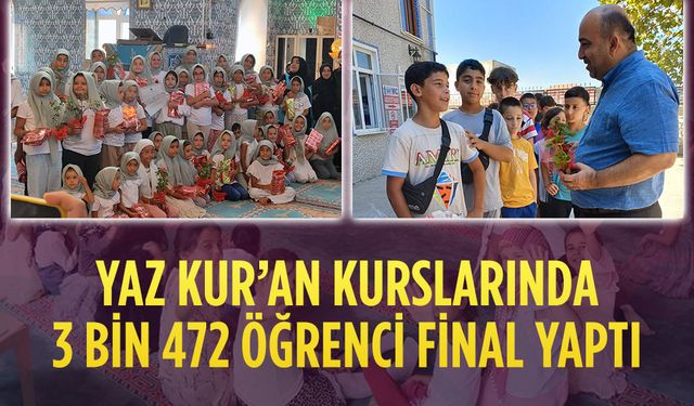 Karasu’da 2025 Yaz Kur’an kursları sona erdi