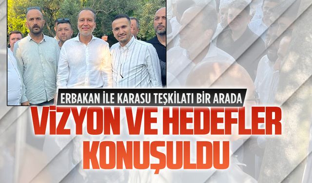 YRP Karasu İlçe Teşkilatı’ndan Genel Başkan Erbakan’a ziyaret