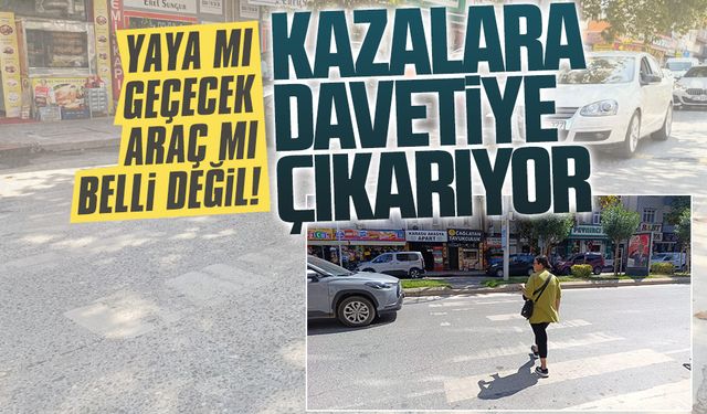 Karasu’da silinen yaya geçitleri kazaya davetiye çıkartıyor