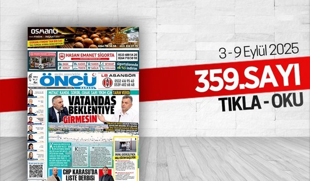 Öncü Karasu Gazetesi 359.sayı