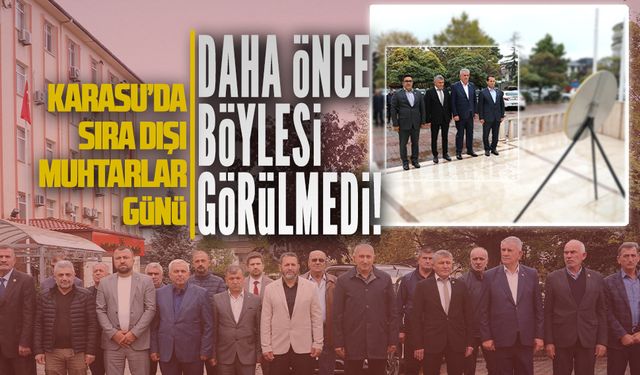 Karasu’da sıra dışı muhtarlar günü