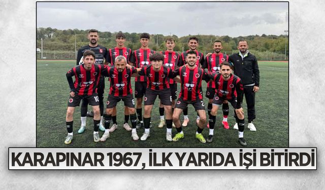 Karapınar 1967, ilk yarıda işi bitirdi