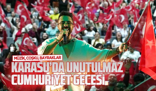 Karasu’da Cumhuriyet Bayramı konserinde coşku doruktaydı